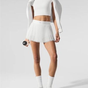 Alo White Tennis Skirt